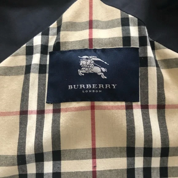 Burberry London Black Rain Jacket Size S